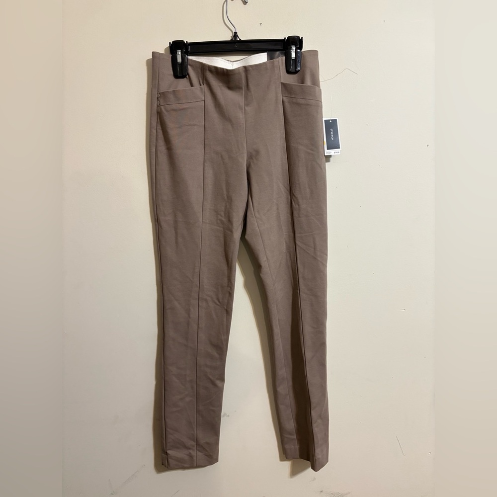 Nine West Women’s Small Slim Leg‎ Stretch pants Tan 32 inch inseam NWT